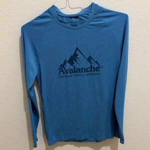 Avalanche Men's Long Sleeve Shirt in Blue